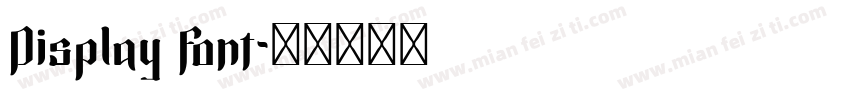 Display Font字体转换